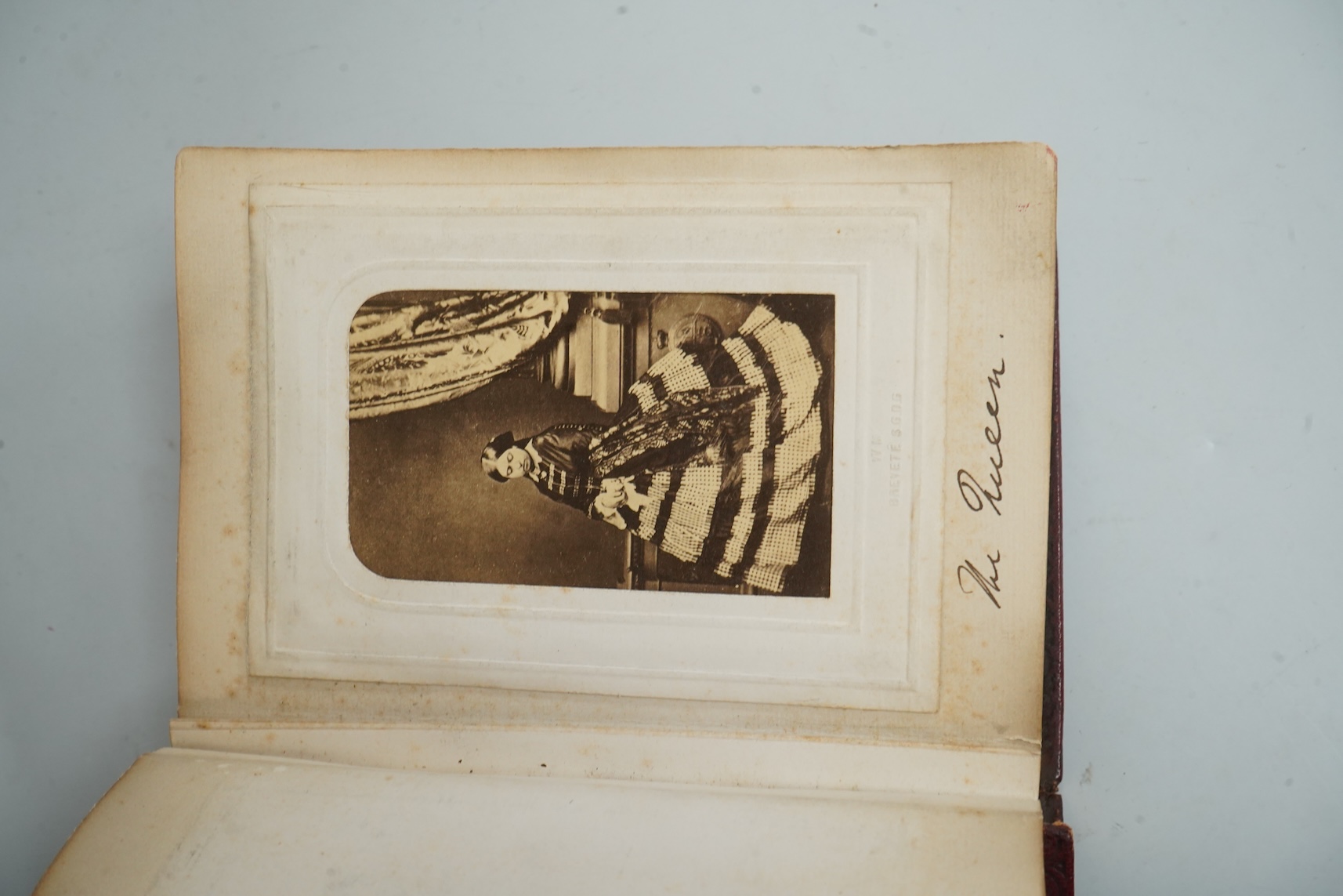 Victorian album of cabinet photos, Queen Victoria, Disraeli, some other notables